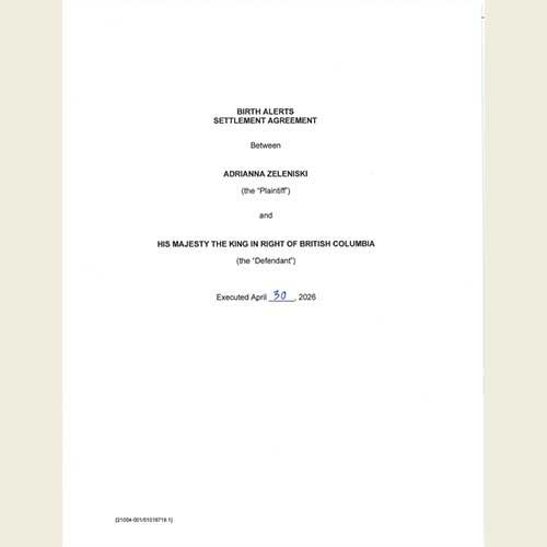Proposed Settlement Agreement